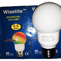 Wıselıte 0,6 W E27 Renklı Led Ampul - Thumbnail